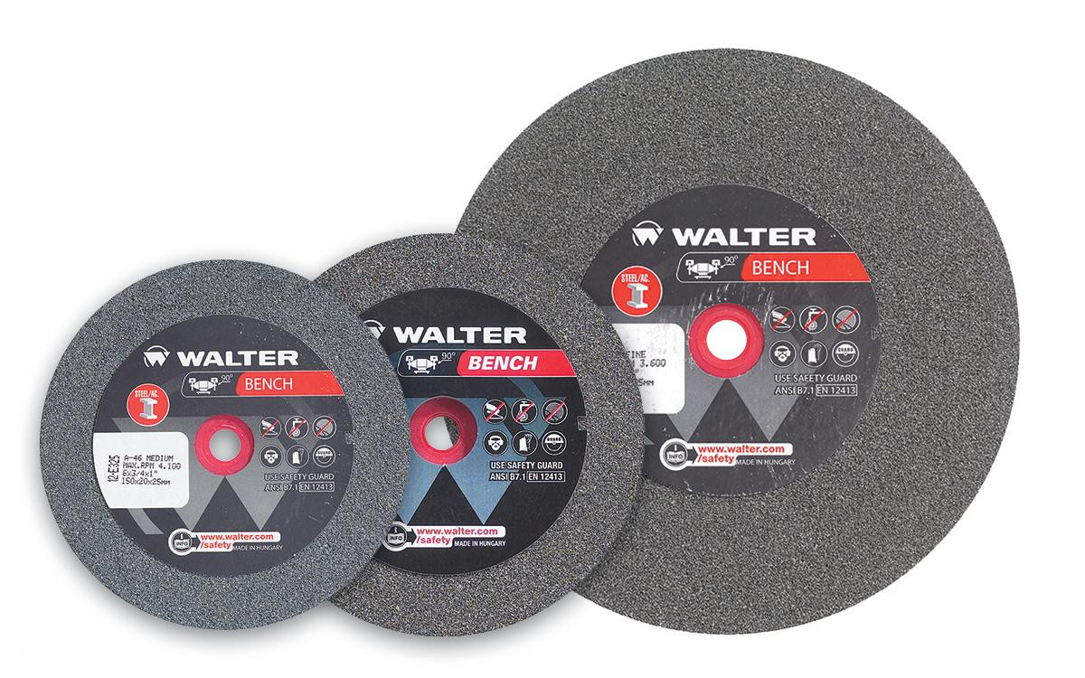 6 x 1 x 1" 80G Steel Bench Grinding Wheel   12E348