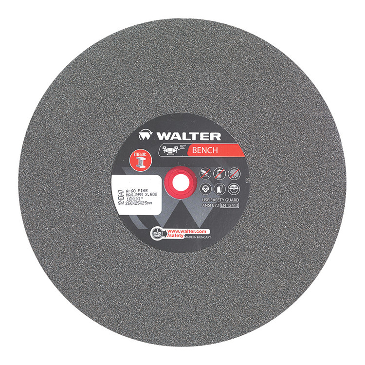 10 x 1 x 1" 60G Steel Bench Grinding Wheel   12E647