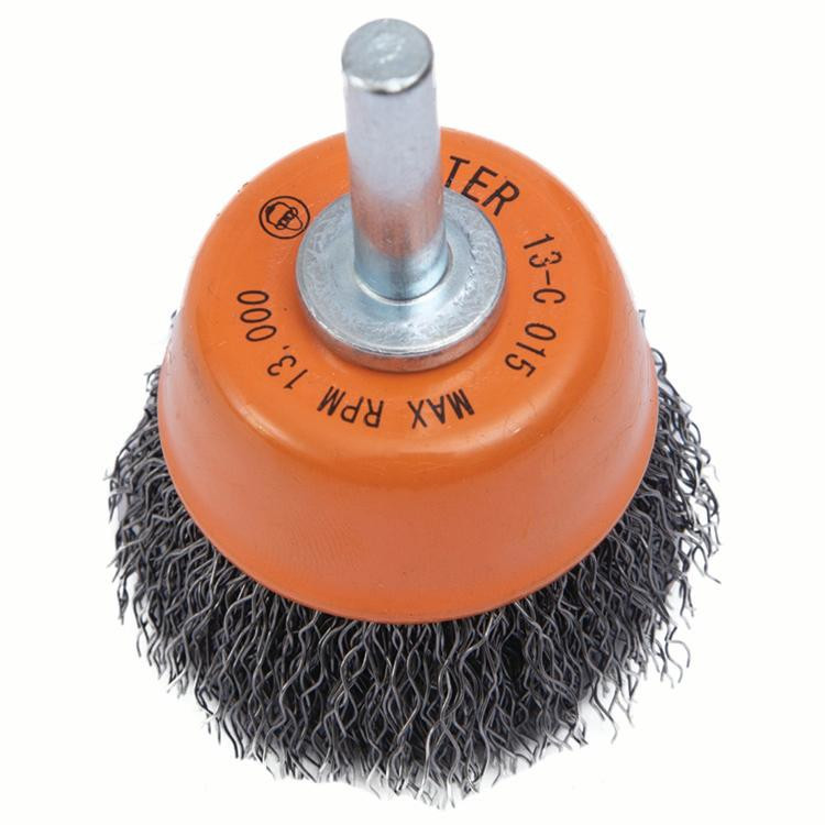1-1/2 x 1/4" Cup Mounted Crimped Wire Brush   13C015