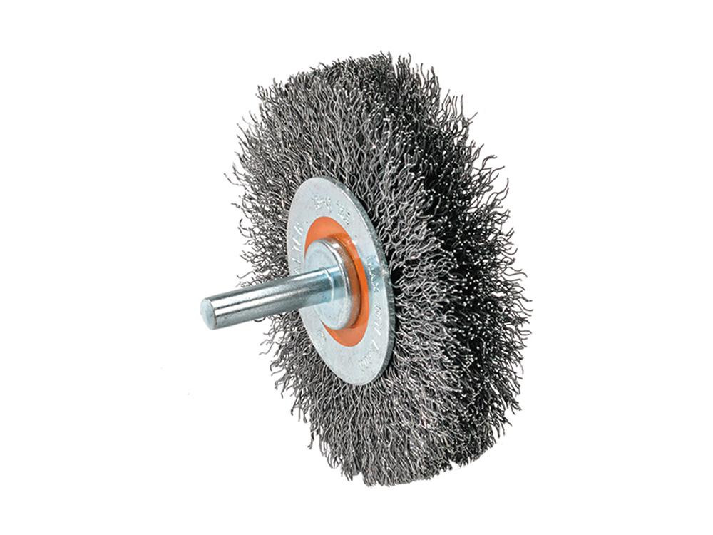 4 x 1/4" Wheel Mounted Crimped Wire Brush   WAL 13C178