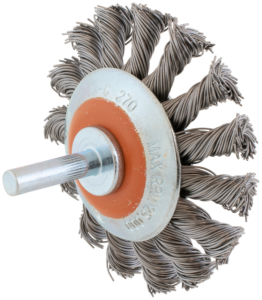 3 x 1/4" Knot Twisted Conical Wire Brush   WAL 13C270