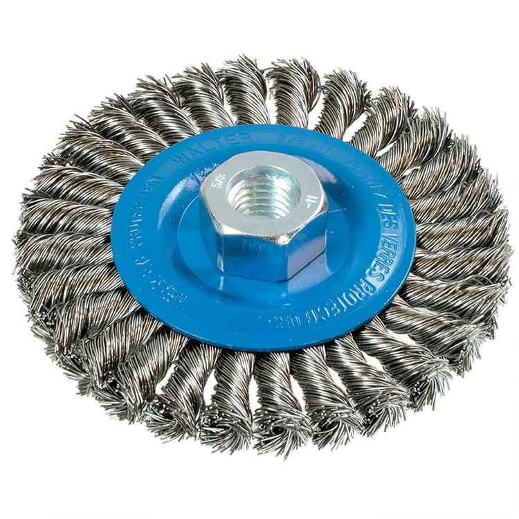 4-1/2 x 5/8"-11 Knot Twisted Wire Brush   13L464