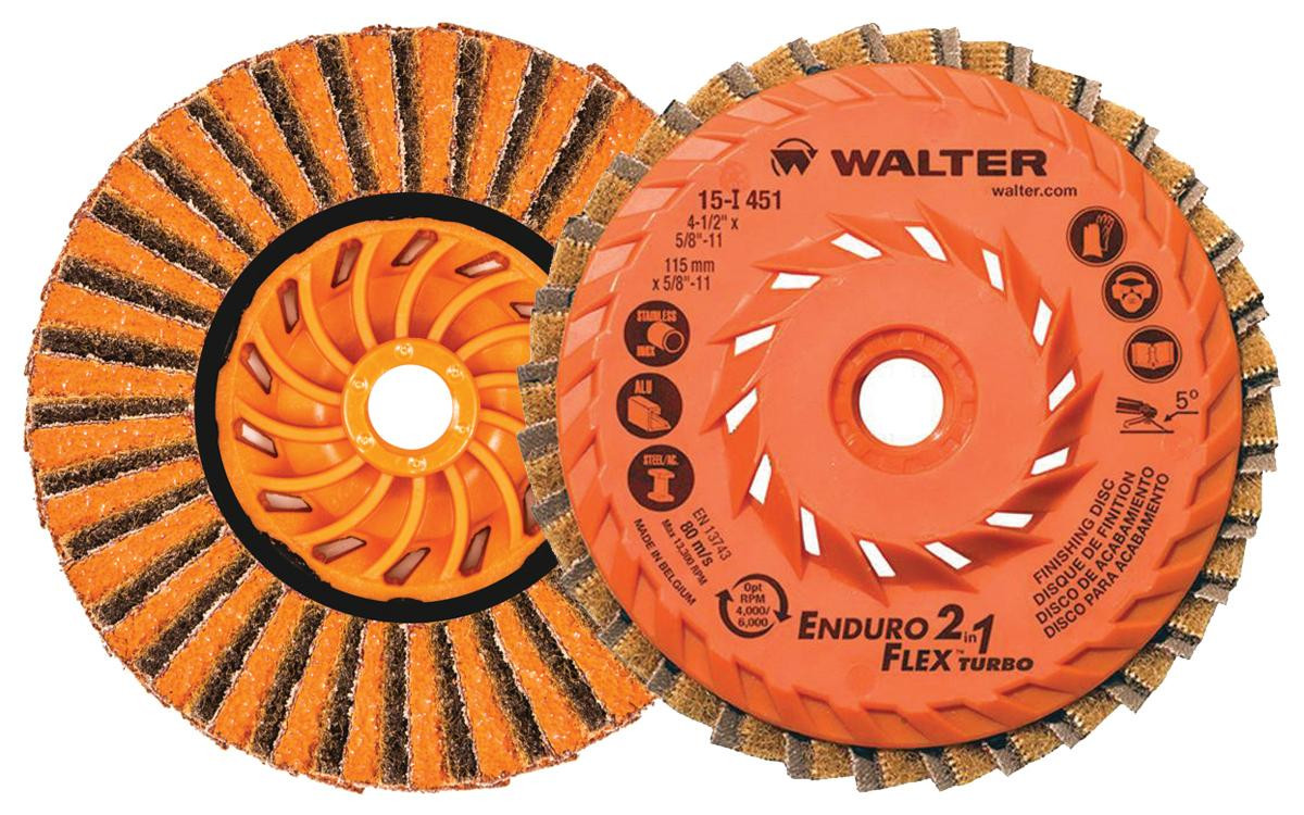 Enduro-Flex 2-IN-1® 10 Pc. 4-1/2 x 5/8"-11  Flap Disc   15I451