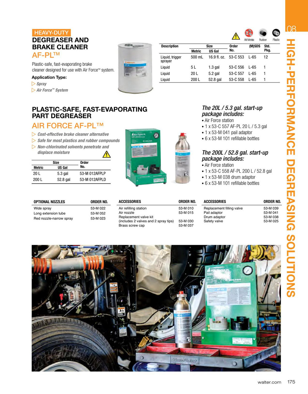 Air Force AF-PL® Heavy Duty Degreaser/Brake Cleaner 5L Jug   53C556