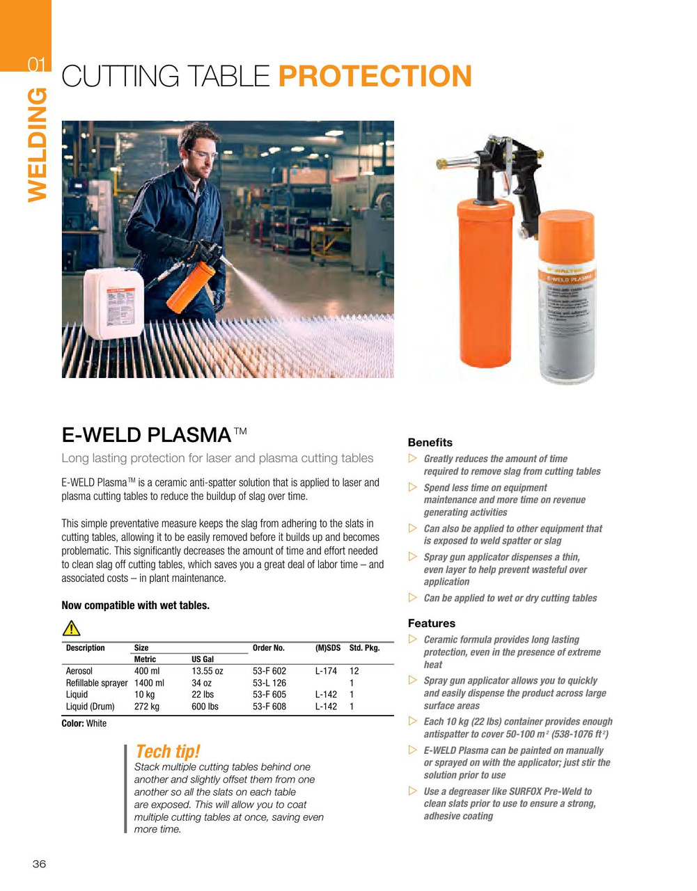 E-Weld Plasma® Ceramic Anti-Spatter Solution 208L Drum   53F608