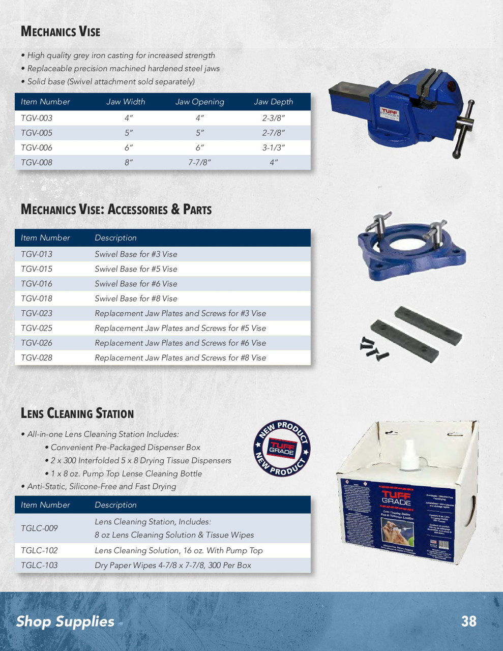 3" Vise Swivel Base Attachment  TGV-013