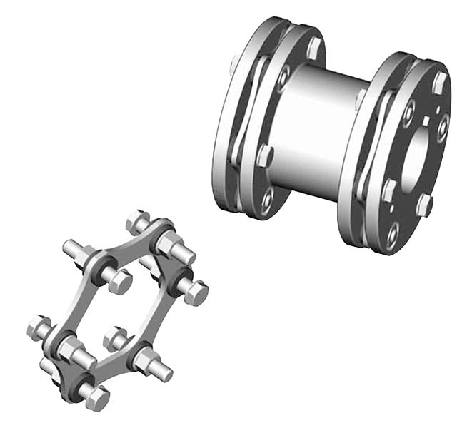 RSB Shaft Lovejoy® SXC202-6 Series Close Coupled Disc Coupling Hub   SXC202-6-HUB-RSB
