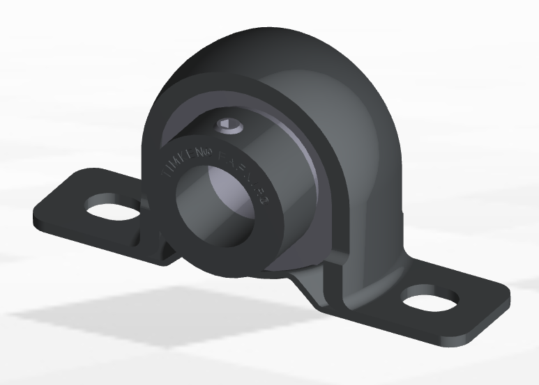 25mm Stamp Steel Eccentric Locking Collar Pillow Block Assembly   RPB 25