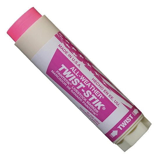 ALL-WEATHER TWIST STIK FLUORESCENT PINK  061072