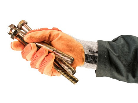 Ansell ActivArmr® Nitrile Coated HPPE Cut Resistant Glove w/Bumpers  97-125