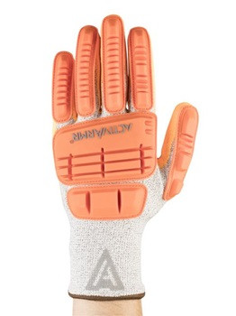 Ansell ActivArmr® Nitrile Coated HPPE Cut Resistant Glove w/Bumpers  97-125