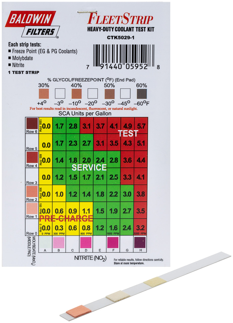 FleetStrip Coolant Test Strip Only  CTK5029-1