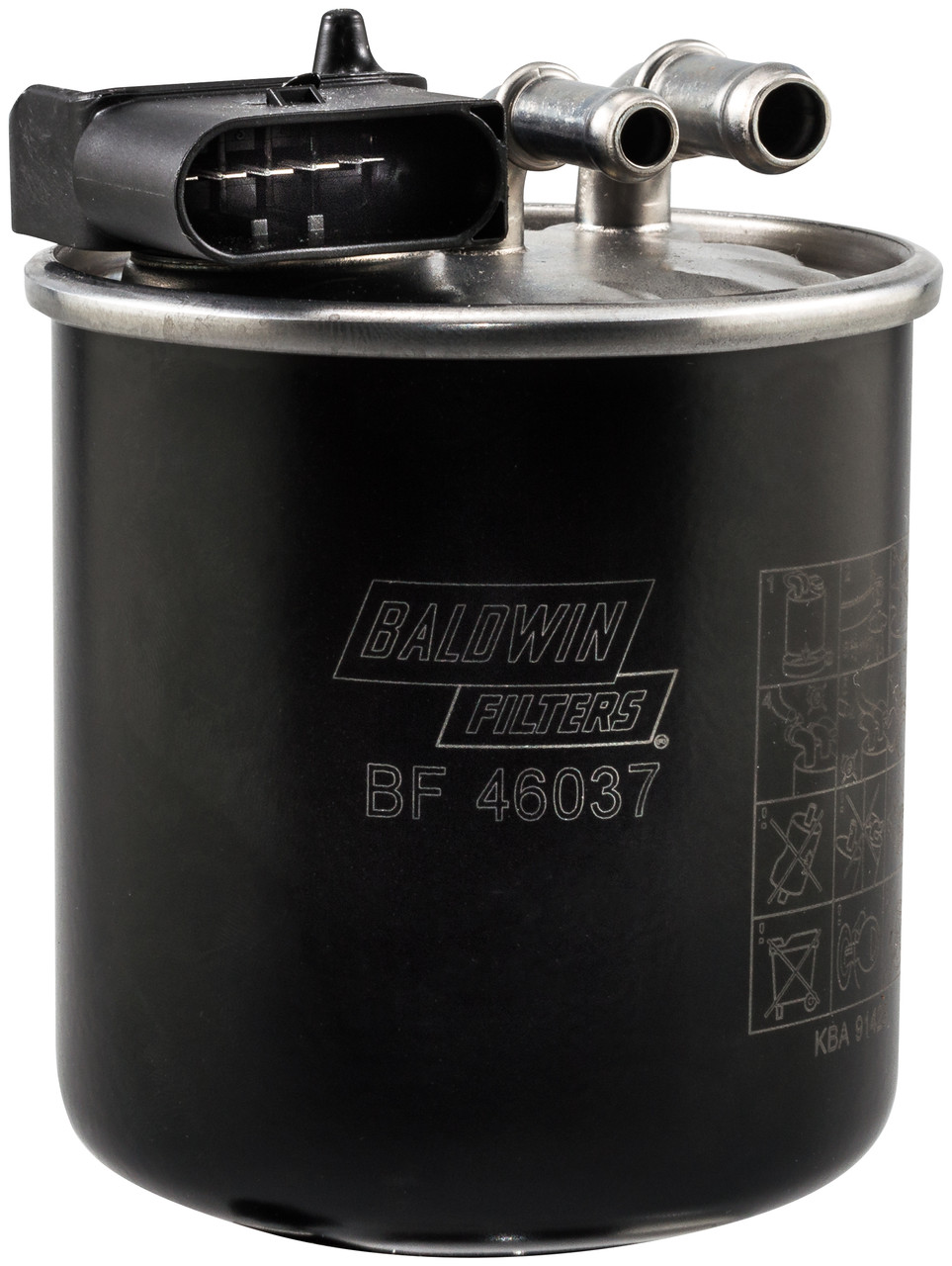 In-Line Fuel Filter w/Plastic Connector  BF46037
