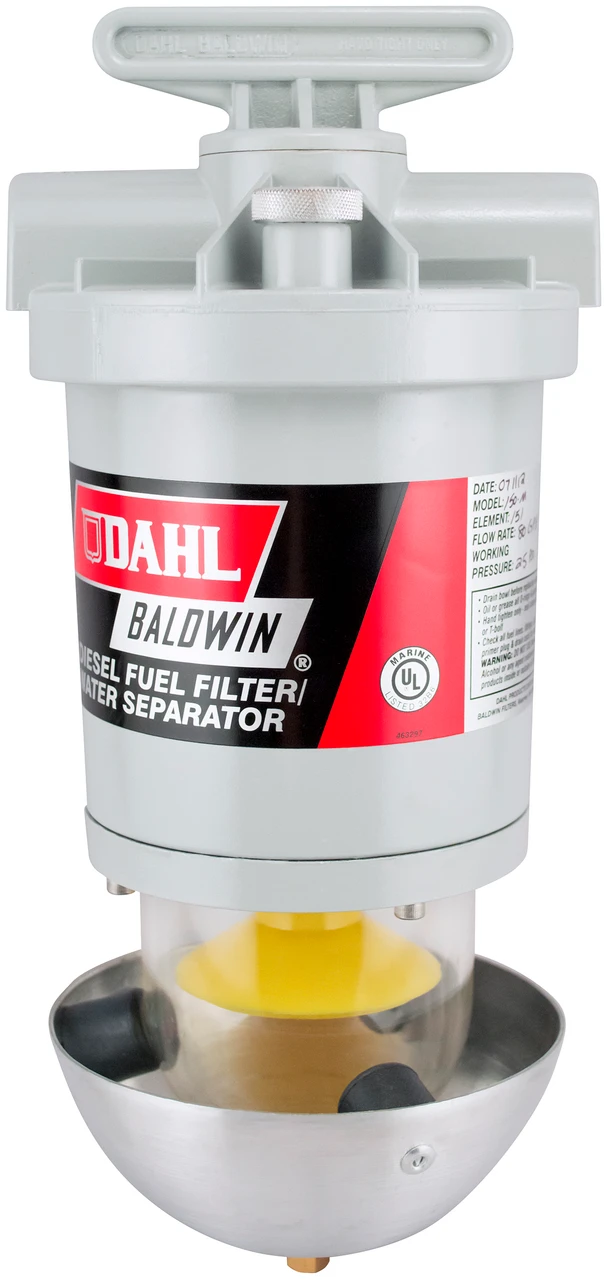Diesel Fuel/Water Separator-UL Listed. Meets U.S. Coast Guard requirements  150-M
