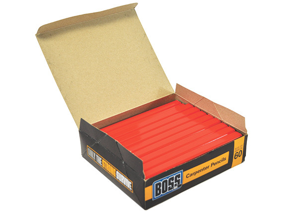 12mm Soft Flourescent Orange Carpenter Pencil  33880
