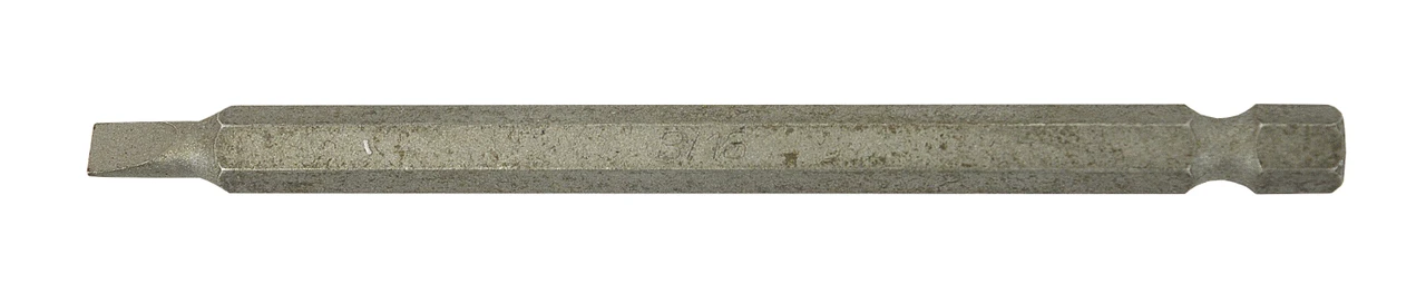 Slotted Power Bit 3/16 x 4" Plain Finish  78341