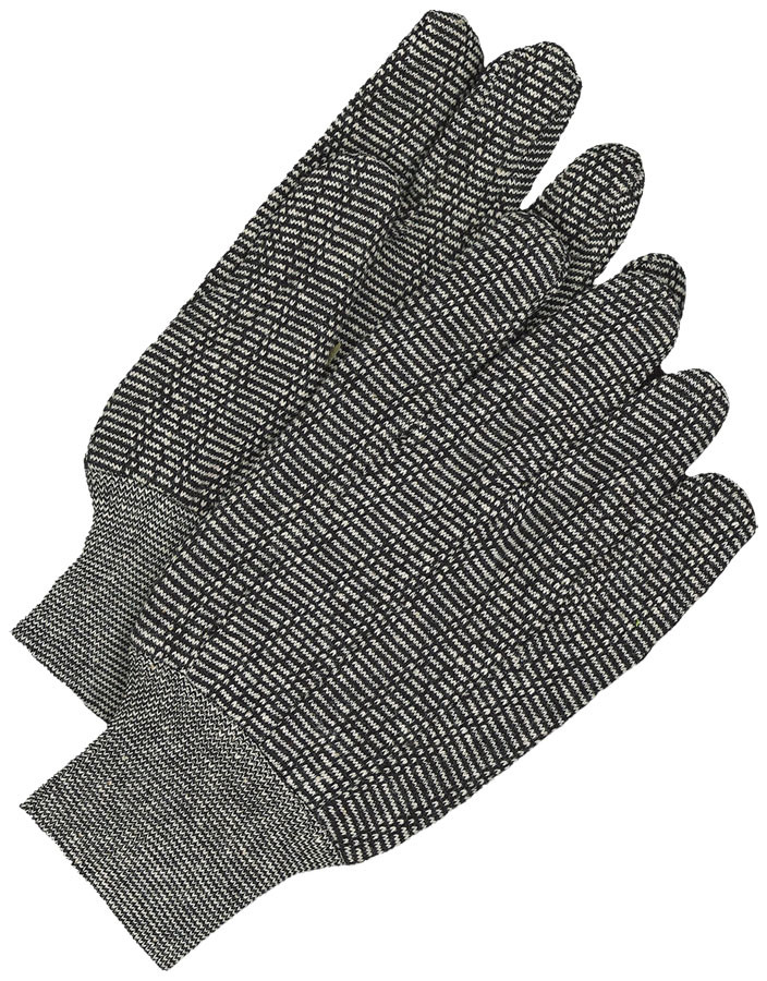 Cotton Jersey Glove Knitwrist Salt & Pepper  10-1-910