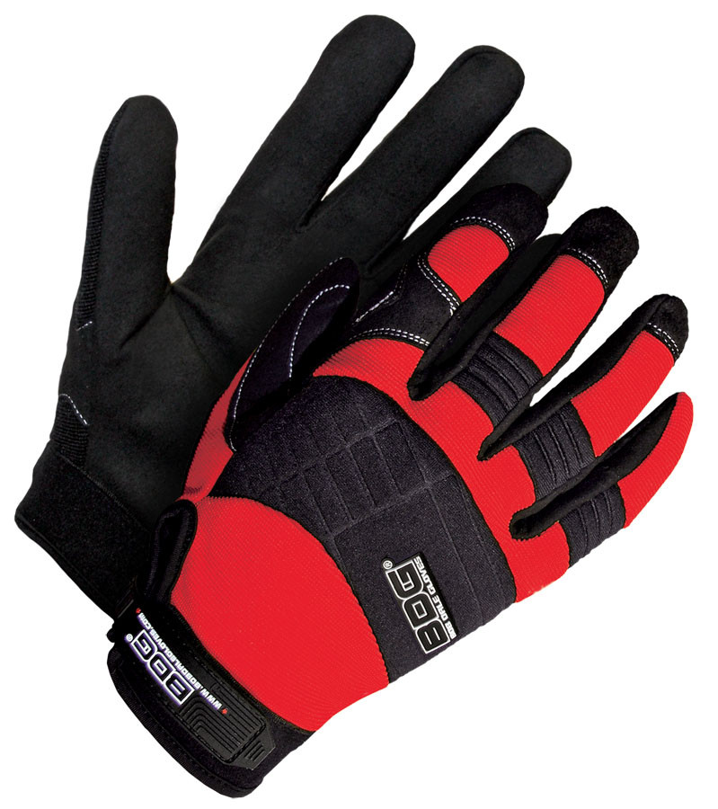 Mechanics Clarino® Leather Palm Red/Black  20-1-10603R