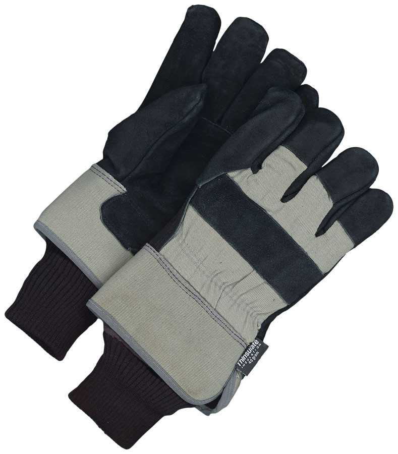 Winter Split Cowhide Canvasback Fitter Thinsulate® C40 w/Pullout Polar Fleece Liner Black  30-9-1031-XL