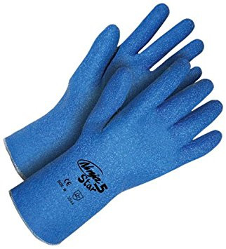 Ninja® Star Full Crinkle Latex Coated Dyneema® Knit 11" Gauntlet Cut-Rez Blue  99-1-9751