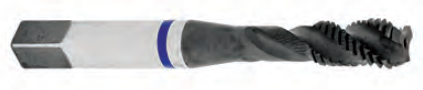 3/8"-24 NF HSSE Blue Ring Spiral Flute Tap   CT58506