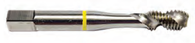 #8-32 NC HSSE Yellow Ring Spiral Flute Tap   CT62008