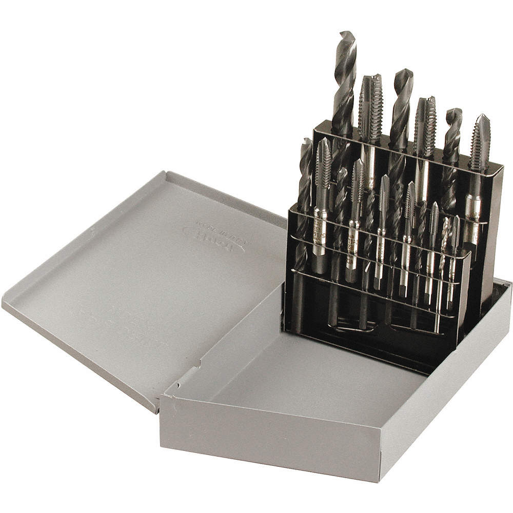 18Pc. #6-40 - 1/2"-20 NF Blue Wizard® HSS Tap & Drill Set   DR06818