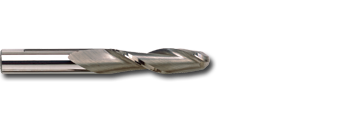 1/2" TiN Coated Solid Carbide 2 Flute Long Ball Nose End Mill   SC28500T