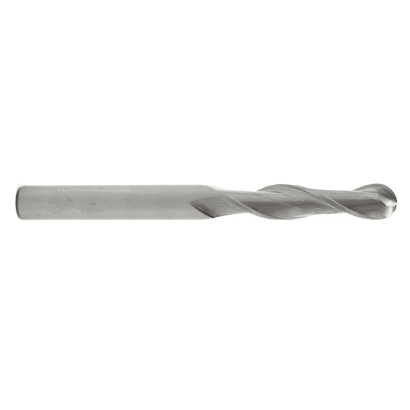1" Solid Carbide 2 Flute Extra Long Ball Nose End Mill   SC32900