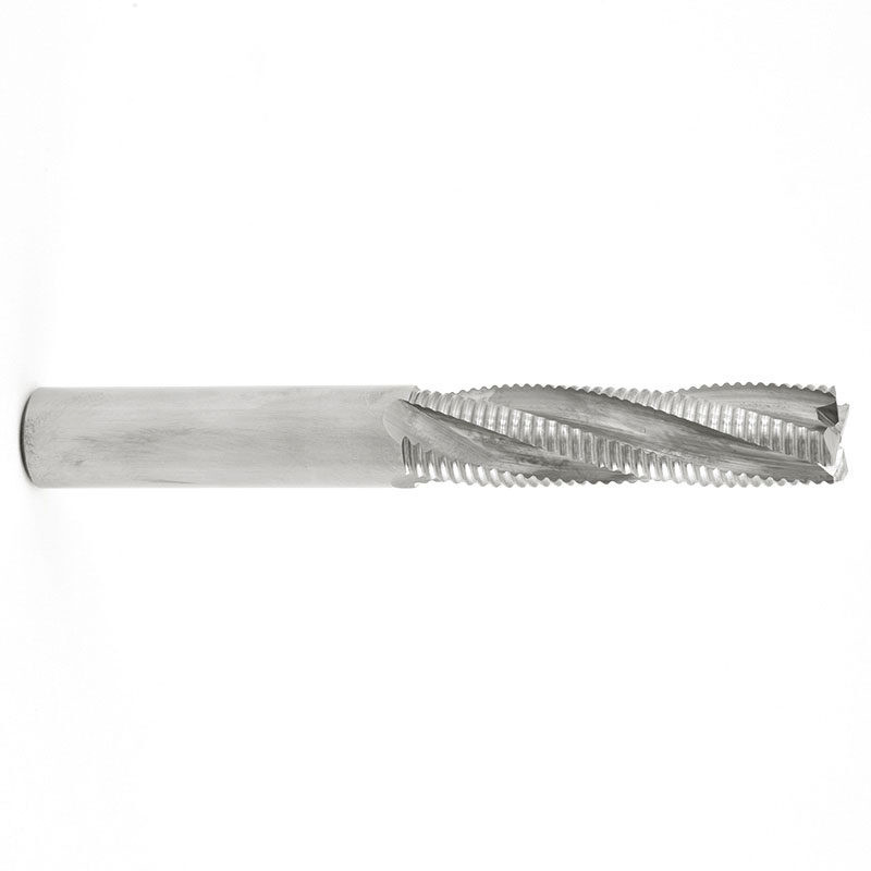 7/16" TiN Coated Solid Carbide 4 Flute Roughing End Mill   SC47437T