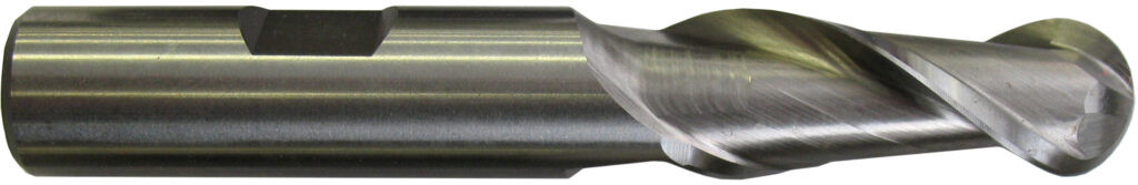1-1/2" TiCN Coated HSS 2 Flute Ball Nose End Mill   EM54696C