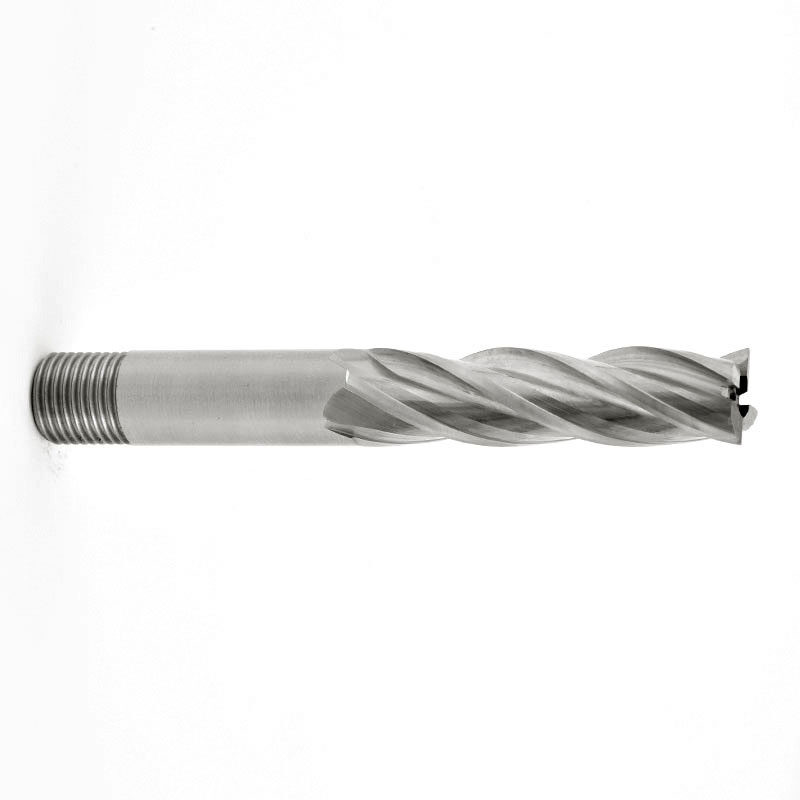 6.5mm TiN Coated HSS 4 Flute Long Threaded Shank End Mill   MC04565T