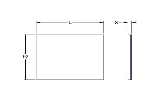 Metric TH Series Dryslide PTFE Flat Strip  TS-15240-M