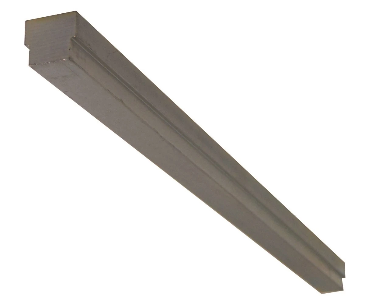 Step Type SAE 5/16 x 3/8 x 12" Zinc Plated Steel Keystock (full profile)  SK-8-1