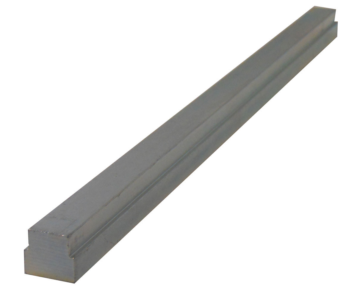 Step Type SAE 3/8 x 7/16 x 12" Zinc Plated Steel Keystock  SK-9-2