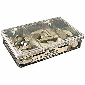 90 Pc. Woodruff Key SAE Steel Assortment  WK #1 ASSORT