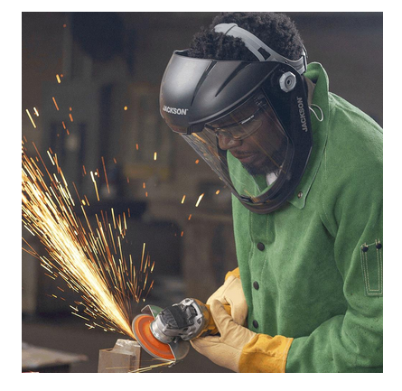 Jackson® Maxview® Series Clear Face Shield - 370 Speed Dial® Headgear - Uncoated  14200