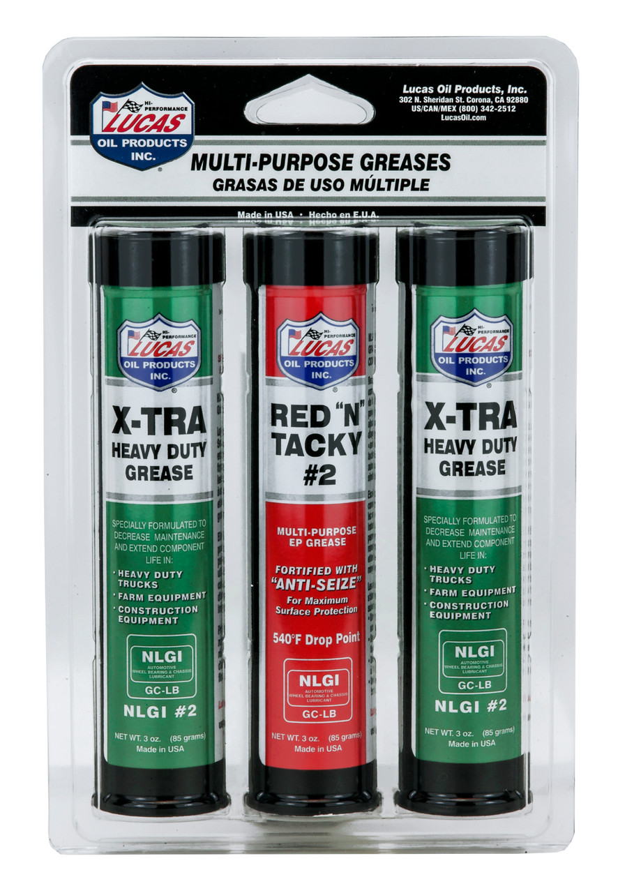 Combo Pack Lithium Grease Cartridges 85g (3/pk)   10315