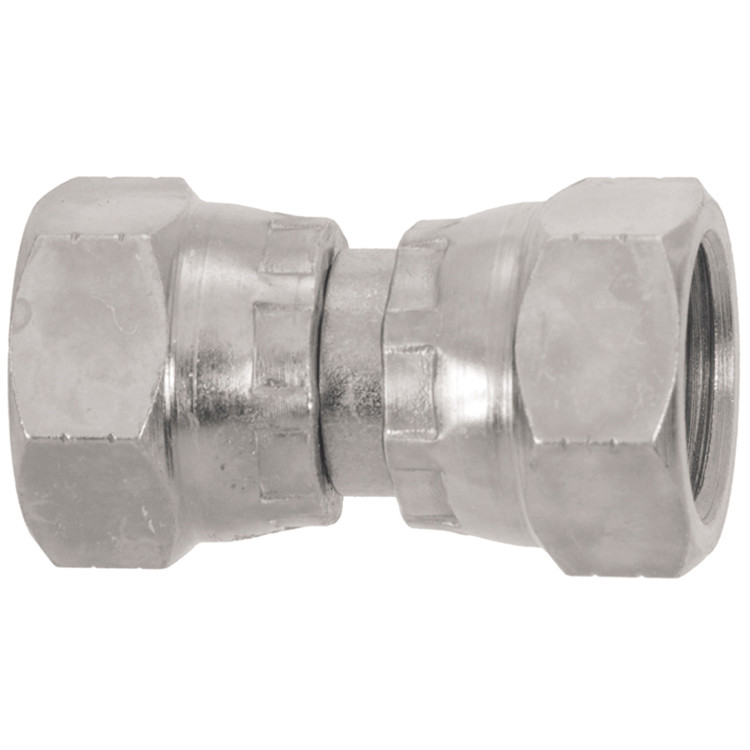3/8 x 3/8" Steel Female 37° JIC - Female 37° JIC Union  0505SW-06-06