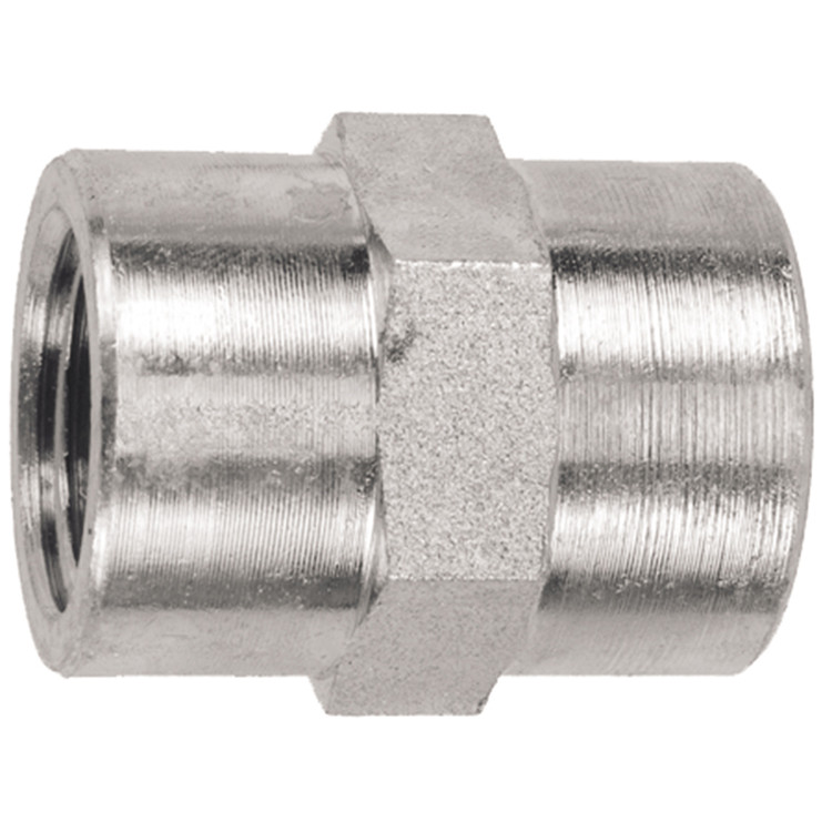 1 x 3/4" Steel Female NPT - Female NPT Coupling  0808-16-12
