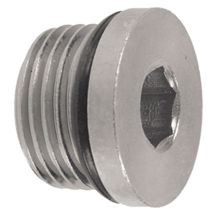 7/16"-20 Steel Male ORB Recessed Hex Plug  1100H-04
