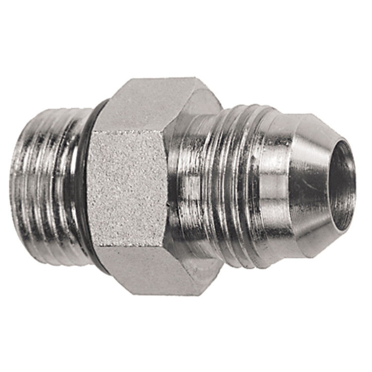 1-1/16"-12 x 1-1/4" Steel Male ORB - Male 37° JIC Connector  1115-12-20