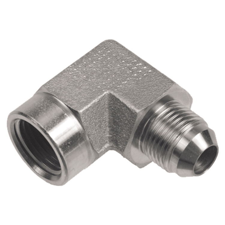 3/4 x 7/8" Steel Female NPT - Male 37° JIC 90° Elbow  1598-12-14