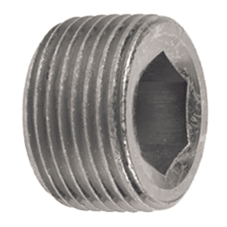3/8" Steel Male NPT Recessed Hex Plug   1600H-06
