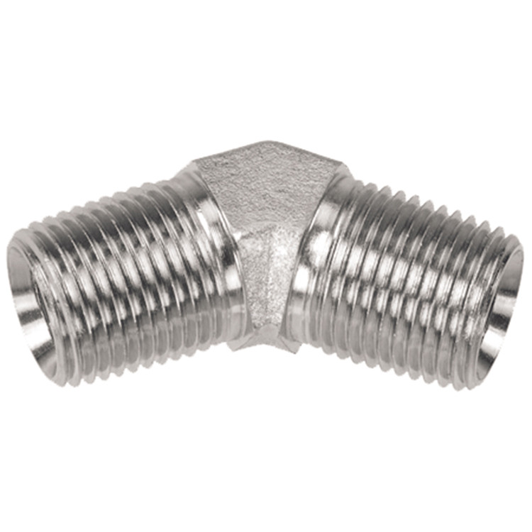 1 x 1" Steel Male NPT - Male NPT 45° Elbow  1646-16-16