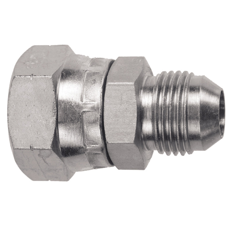 3/4 x 3/4" Steel Female Flat Face BSPP Swivel - Male JIC Connector    27015-12-12