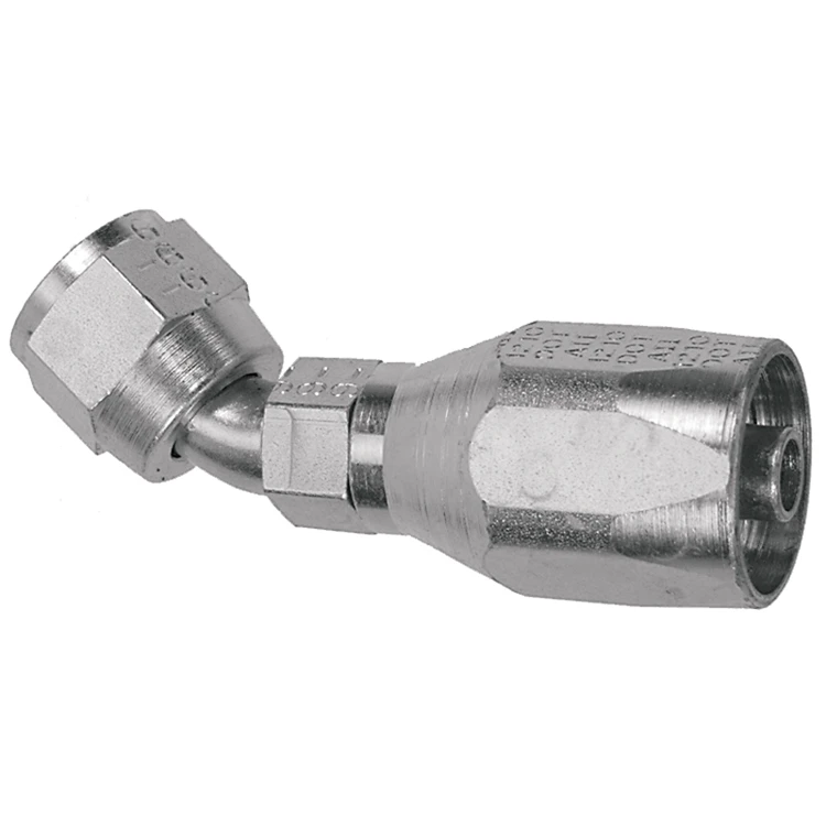 5/8 x 3/4" Pulsar 3500 Series Reusable Hose End - Female 37° JIC Swivel 45° Elbow  3545-12-12