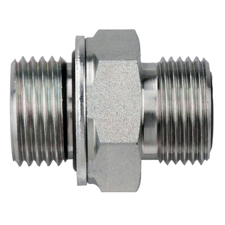 1/8 x 9/16"-18 Steel Male BSPP - Male ORFS Connector   36093-02-04