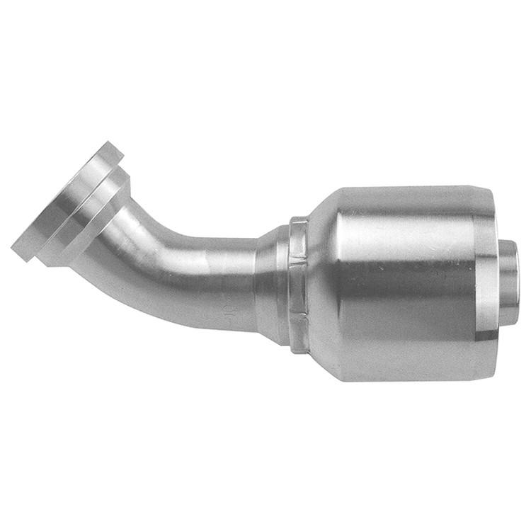 1-1/4 x 1-1/4 (2.00" Flange) Pulsar 4600 Series Hose Crimp - Code 61 Flange 45° Elbow  4649-20-20