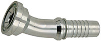 1 x 1" (1.75" Flange) Pulsar 5000 Series Hose Barb - Code 61 Flange 22-1/2° Elbow  5029-16-16